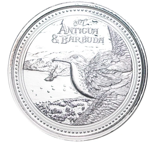 Монета 2 доллара 2021 года Восточные Карибы «Антигуа и Барбуда» (Артикул M2-53761)
