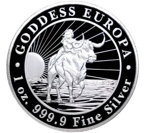 5 долларов 2021 года Токелау «Богиня Европа» — Фото №1