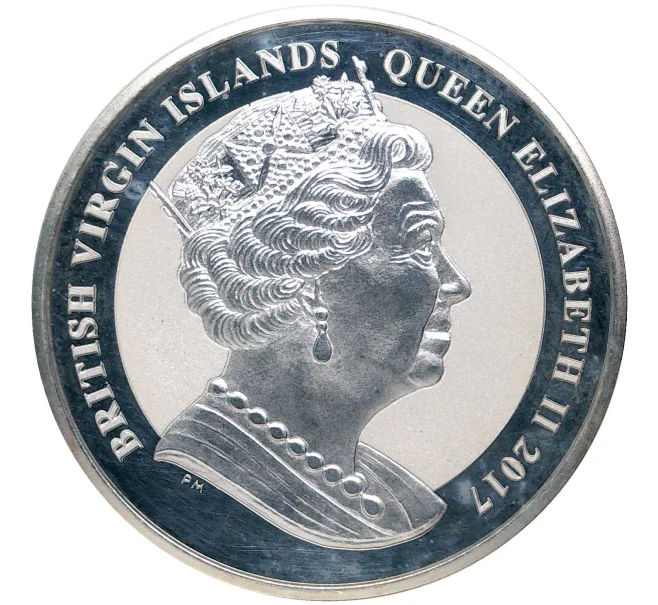 Монета 1 доллар 2017 года Британские Виргинские острова «Пегас и богиня Афина» (Артикул M2-53764)