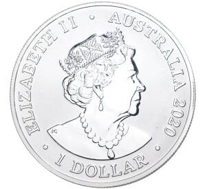 1 доллар 2020 года Австралия «Австралийский зоопарк — Суматранский тигр»
