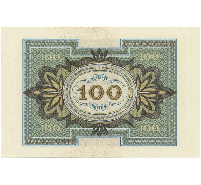 Банкнота 100 марок 1920 года Германия (Артикул B2-8319)