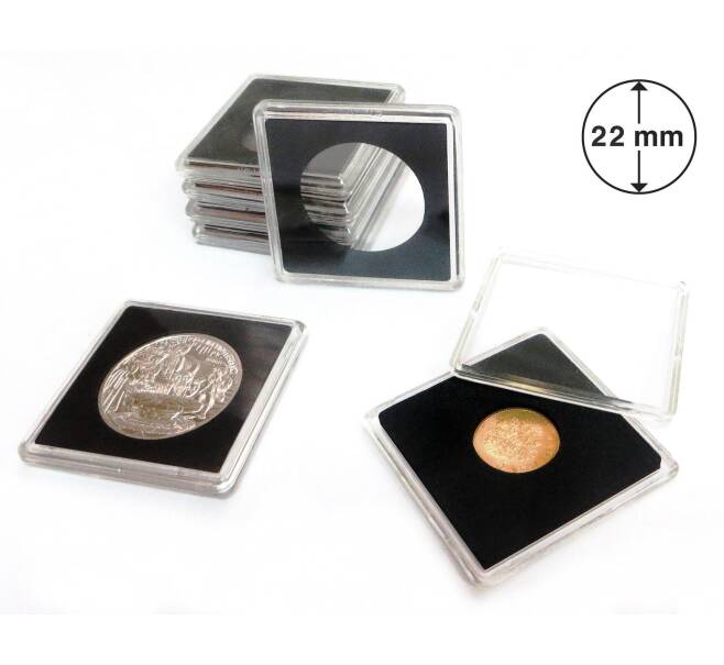 Капсула Quadrum — для монет диаметром 22 мм (Артикул A1-0147)