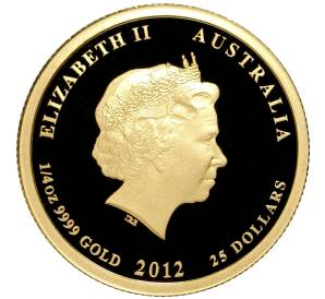 25 долларов 2012 года Австралия «Китайский гороскоп — Год дракона» — Фото №2