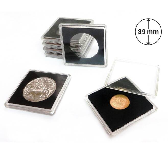 Капсула Quadrum — для монет диаметром 39 мм
