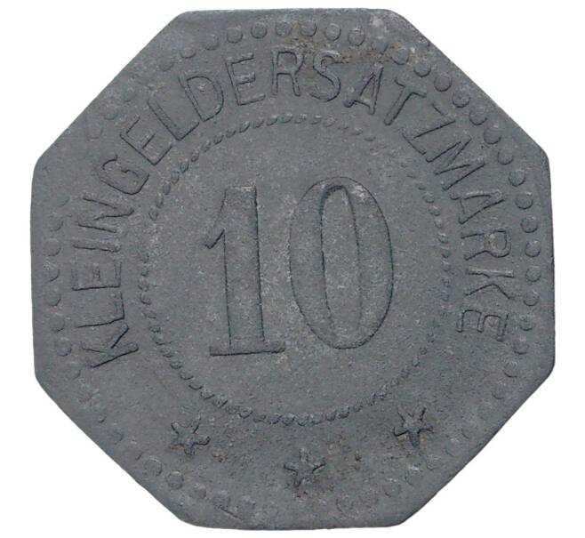 Монета 10 пфеннигов 1917 года Германия — город Пирмазенс (нотгельд) (Артикул K11-1224)