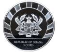 Монета 5 седи 2021 года Гана «Гиганты ледникового периода — Зубр» (Артикул M2-52604)