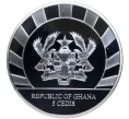 Монета 5 седи 2019 года Гана «Гиганты ледникового периода — Большерогий олень» (Артикул M2-33503)