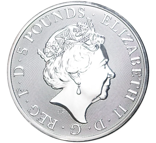 Монета 5 фунтов 2021 года Великобритания «Звери Королевы» (Артикул M2-52837)