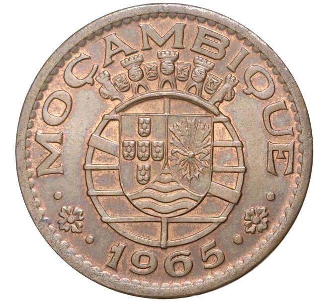 Монета 1 эскудо 1965 года Португальский Мозамбик (Артикул K27-6193)