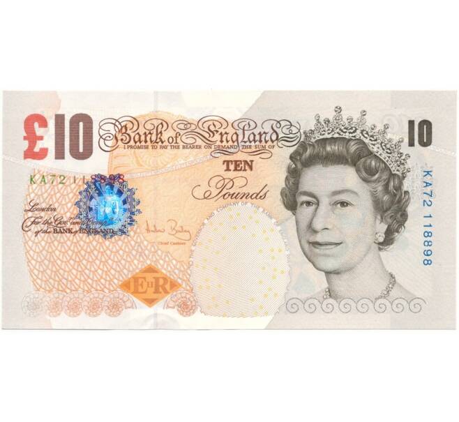 10 фунтов 2004 года Великобритания (Банк Англии) (Артикул B2-8553)