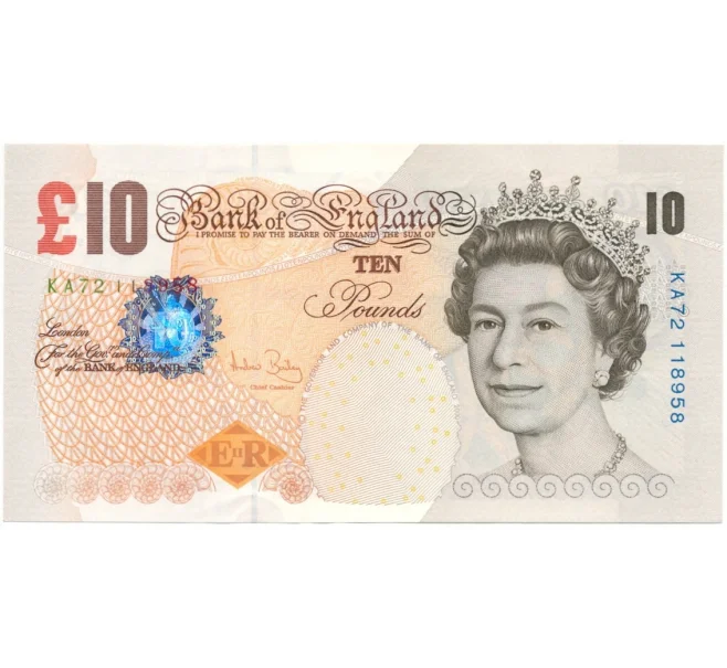 Банкнота 10 фунтов 2004 года Великобритания (Банк Англии) (Артикул B2-8554)