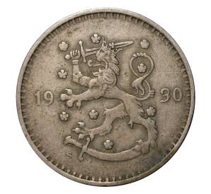 1 марка 1930 года Финляндия — Фото №1