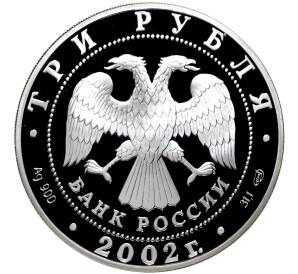 3 рубля 2002 года СПМД «Дионисий»