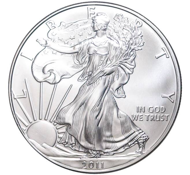 Монета 1 доллар 2011 года США «Шагающая Свобода» (Артикул M2-54078)