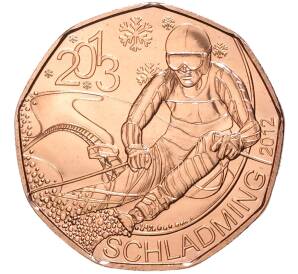 5 евро 2012 года Австрия «Чемпионат мира по горнолыжному спорту 2013 в Шладминге» — Фото №1
