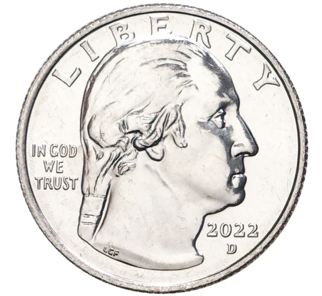Монета 1/4 доллара (25 центов) 2022 года D США «Американские женщины — Майя Анжелу» (Артикул M2-54103)