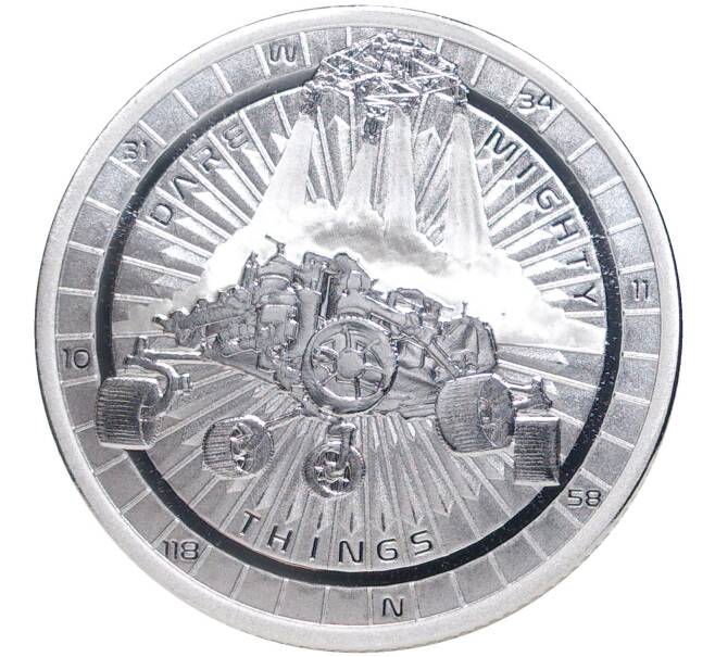 Монета 2 доллара 2021 года Ниуэ «Марсоход Perseverance» (Артикул M2-54105)
