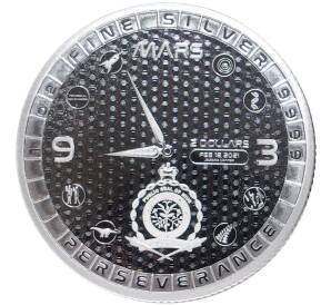 2 доллара 2021 года Ниуэ «Марсоход Perseverance» — Фото №2