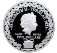 Монета 5 долларов 2021 года Токелау «Совы — Калифорнийский воробьиный сыч-гном» (Артикул M2-54107)