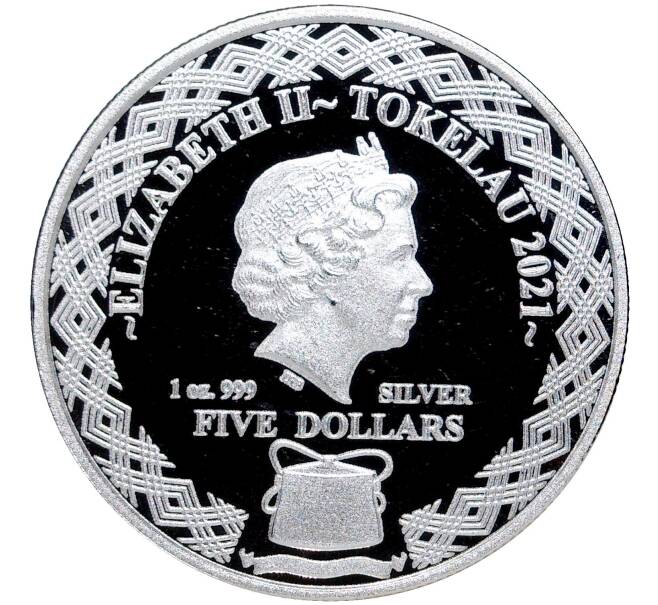 Монета 5 долларов 2021 года Токелау «Совы — Калифорнийский воробьиный сыч-гном» (Артикул M2-54107)