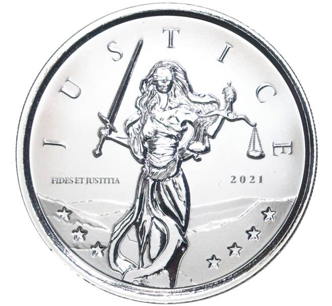 Монета 1 фунт 2021 года Гибралтар «Юстиция» (Артикул M2-54108)