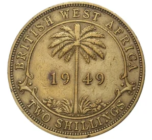 2 шиллинга 1949 года Британская Западная Африка