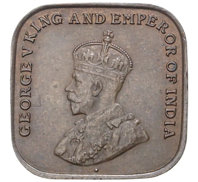 Монета 1 цент 1919 года Стрейтс Сетлментс (Артикул K27-6413)