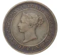 Монета 1/2 цента 1901 года Британский Цейлон (Артикул K27-6426)