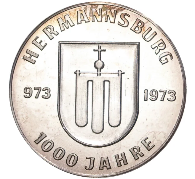 Жетон (медаль) 1973 года Германия «1000 лет городу Хермансбург» (Артикул H2-1122)