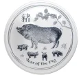 Монета 2 доллара 2019 года Австралия «Китайский гороскоп — Год свиньи» (Артикул M2-54157)
