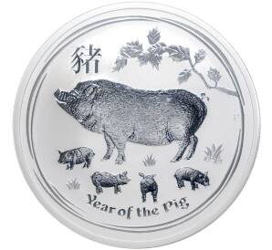 2 доллара 2019 года Австралия «Китайский гороскоп — Год свиньи»