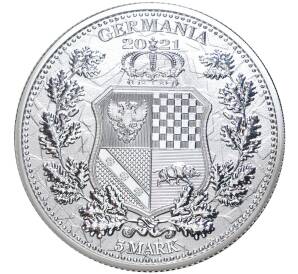 5 марок 2021 года Германия «Аллегории Германии и Австрии» — Фото №2