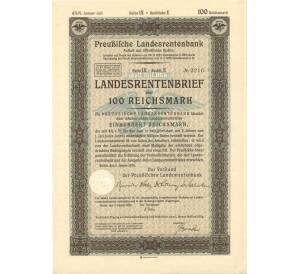 4 1/2% акция (облигация) 100 рейхсмарок 1935 года Германия