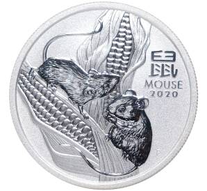 50 центов 2020 года Австралия «Китайский гороскоп — Год мыши» — Фото №1