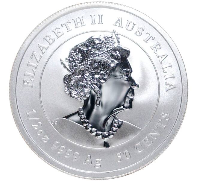 Монета 50 центов 2020 года Австралия «Китайский гороскоп — Год мыши» (Артикул M2-54171)