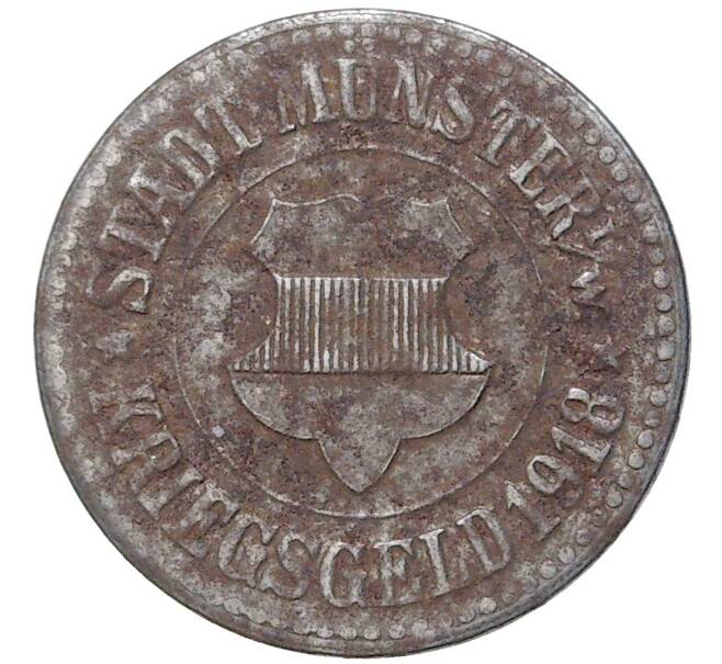 Монета 10 пфеннигов 1918 года Германия — город Мюнстер (Нотгельд) (Артикул: M2-54186) — Фото №1