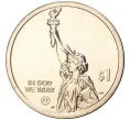 Монета 1 доллар 2022 года D США «Американские инновации — Яхта Натанаэля Херрешоффа» (Артикул M2-54219)