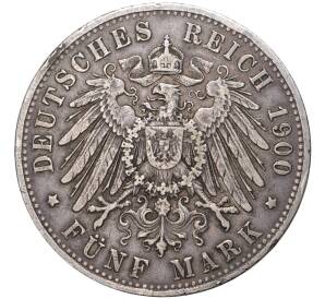 5 марок 1900 года Германия (Бавария)