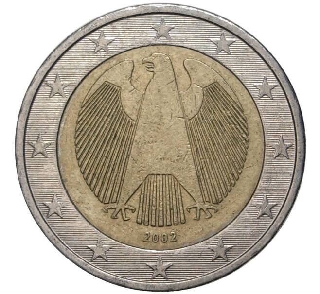 Монета 2 евро 2002 года J Германия (Артикул K11-2309)