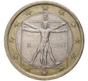 1 евро 2003 года Италия