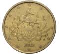 Монета 50 евроцентов 2002 года Италия (Артикул: K11-2330) — Фото №1