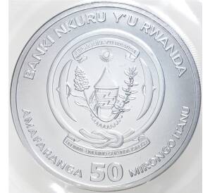 50 франков 2022 года Руанда «Год тигра» — Фото №2