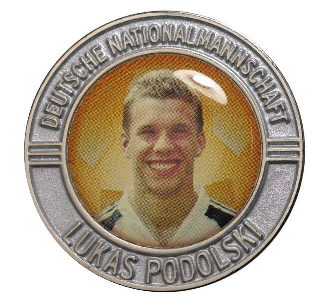 Жетон «Футболисты собрной Германии — Лукас Подольски»