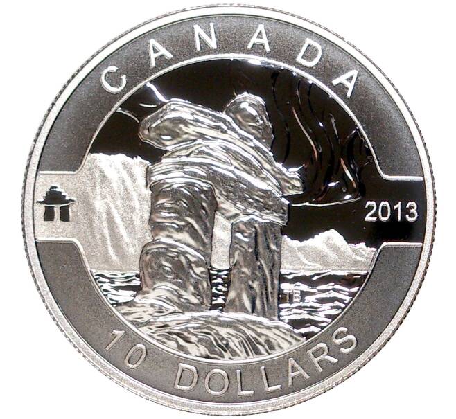 Монета 10 долларов 2013 года Канада «Инуксук» (Артикул M2-54332)