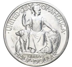 1/2 доллара (50 центов) 1935 года S США «Калифорнийская Тихоокеанская международная выставка в Сан-Диего»