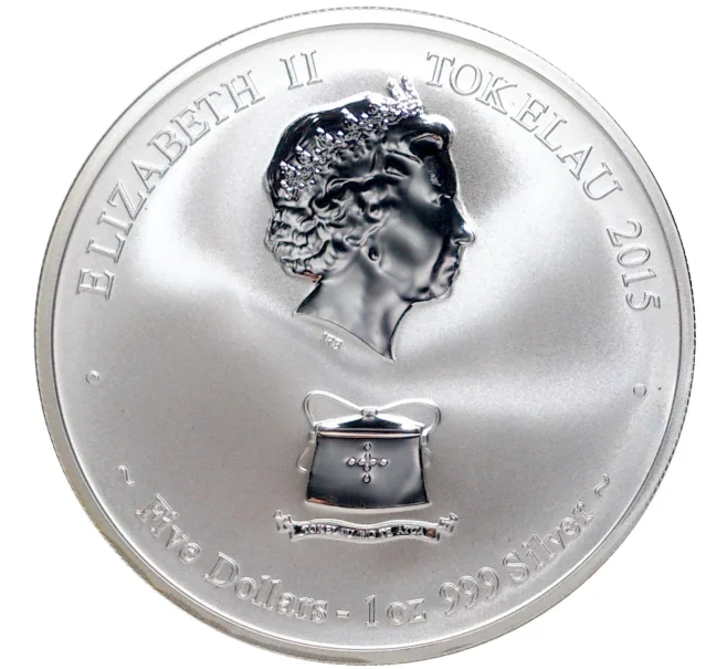 Монета 5 долларов 2015 года Токелау «Год козы» (Артикул M2-54358)