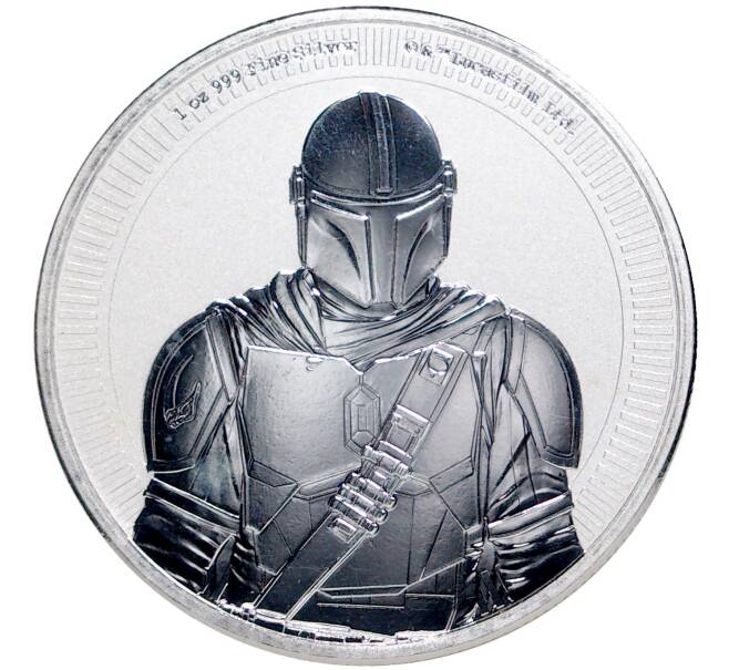 Монета 2 доллара 2021 года Ниуэ «Звездные войны — Мандалорец» (Артикул M2-54364)