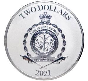 2 доллара 2021 года Ниуэ «Звездные войны — Мандалорец» — Фото №2