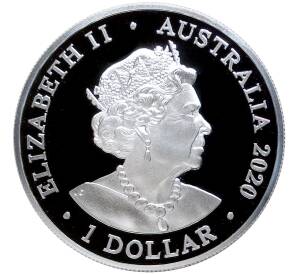 1 доллар 2020 года Австралия «Длиннорылый продельфин»