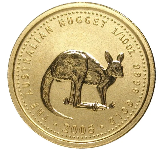 Монета 15 долларов 2006 года Австралия «Австралийский самородок — Кенгуру» (Артикул M2-54401)
